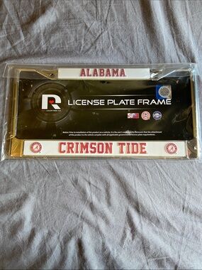 Brand New Metal License Plate Frame—-Alabama Crimson Tide